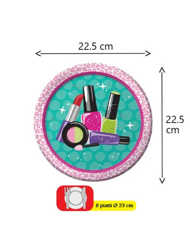 Sparkle Spa - Piatti di carta 23 cm