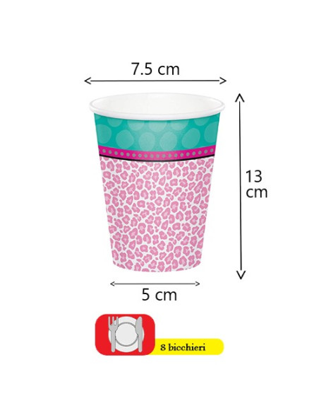 Sparkle Spa - Bicchieri di carta 266 ml