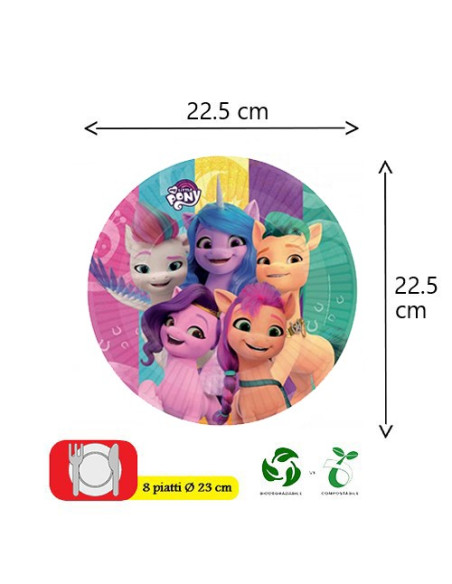 My Little Pony - Piatti di carta 23 cm