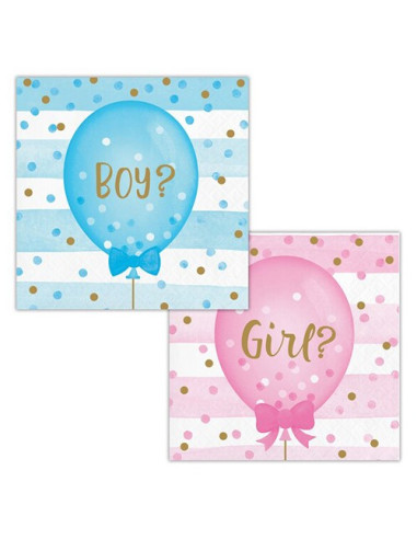Gender Reveal Tovaglioli di carta da buffet...
