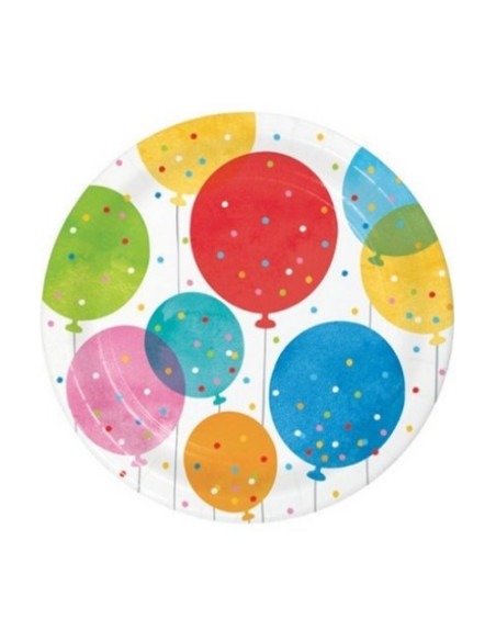 Balloon Blast Piatti di carta da dessert 20 cm