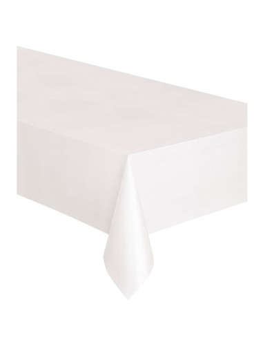 Bianco - Tovaglia di plastica 137x274 cm