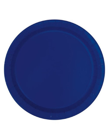 Blu Navy - Piatti di carta 23 cm