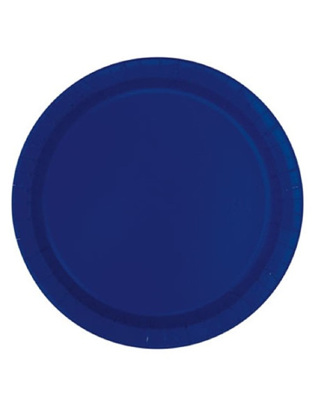 Blu Navy - Piatti di carta 23 cm