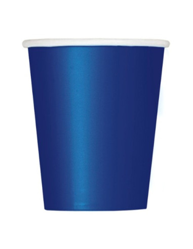 Blu Navy - Bicchieri di carta 266 ml