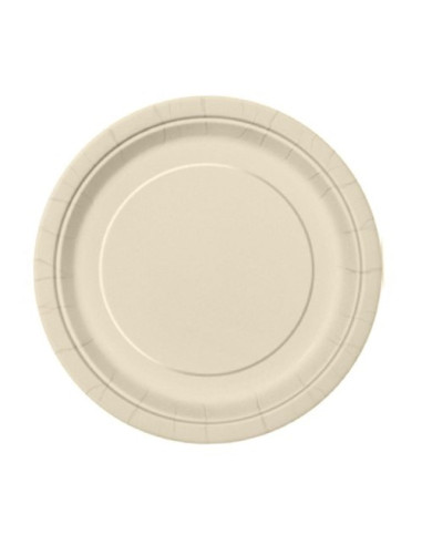 Avorio - Piatti di carta da dessert 18 cm