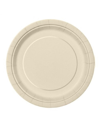 Avorio - Piatti di carta 23 cm