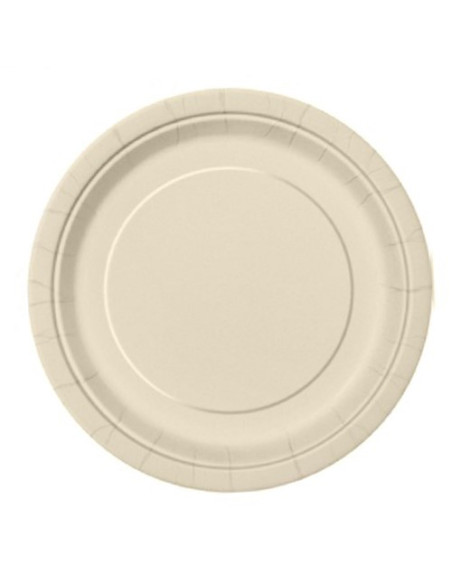 Avorio - Piatti di carta 23 cm