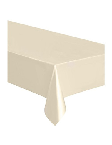 Avorio - Tovaglia di plastica 137x274 cm