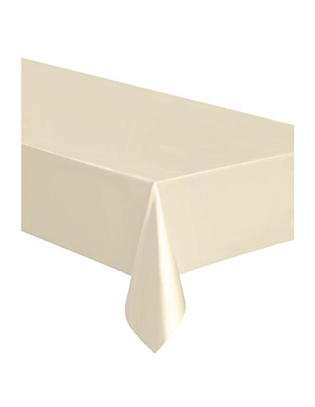 Avorio - Tovaglia di plastica 137x274 cm