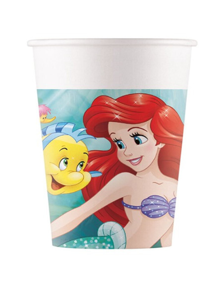 Ariel la Sirenetta Bicchieri di carta 266 ml ECO