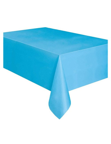 Azzurro Tovaglia di plastica 137x274 cm