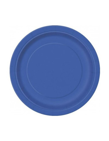 Blu Cobalto - Piatti di carta da dessert 18 cm