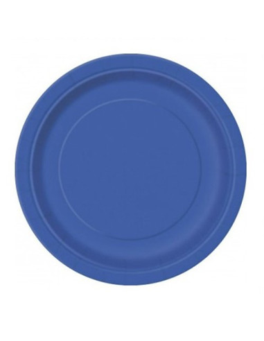 Blu Cobalto - Piatti di carta 23 cm