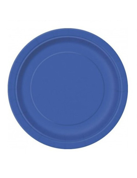 Blu Cobalto - Piatti di carta 23 cm