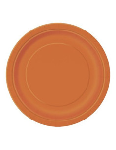 Arancione Piatti di carta 23 cm