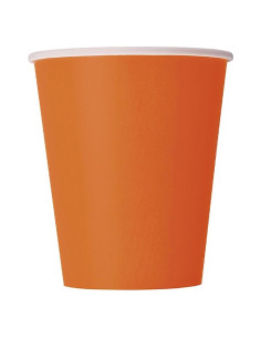 Arancione Bicchieri di carta 266 ml ECO