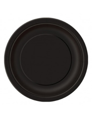 Nero - Piatti di carta 23 cm
