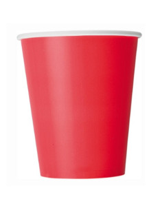 Rosso - Bicchieri di carta 266 ml