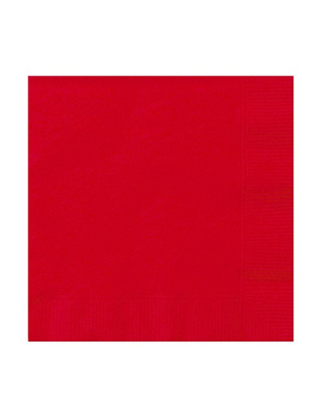 Rosso - Tovaglioli di carta da buffet 25x25 cm