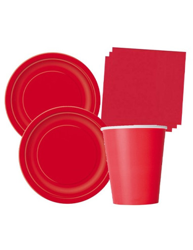 Rosso - Set festa Super risparmio