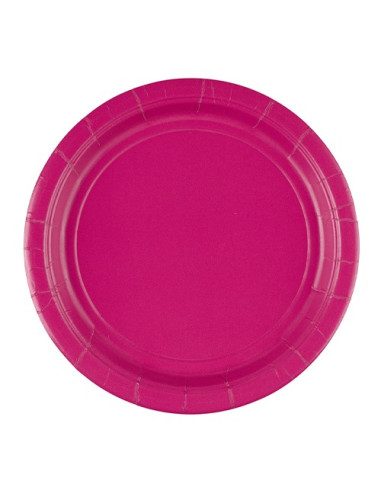 Magenta Piatti di carta 23 cm