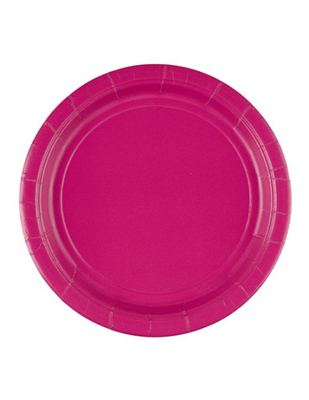 Magenta Piatti di carta 23 cm