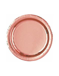 Rose Gold Piatti di carta da dessert 20 cm