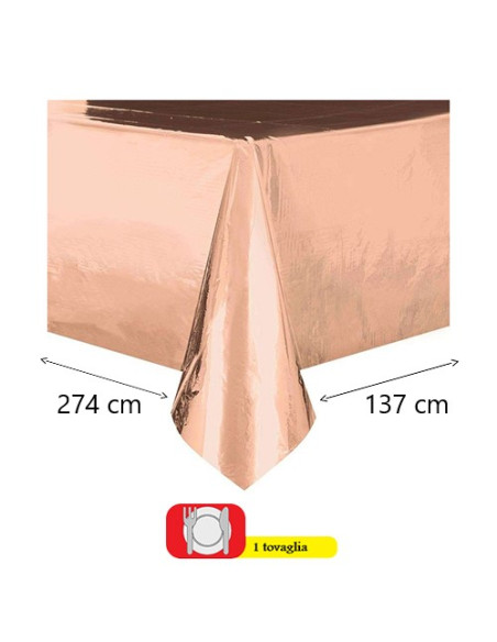 Rose Gold - Tovaglia di plastica 137x274 cm