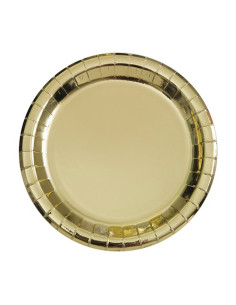 Oro - Piatti di carta da dessert 18 cm