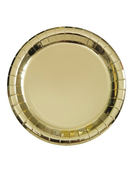 Oro - Piatti di carta 23 cm