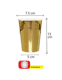 Oro - Bicchieri di carta 355 ml 2
