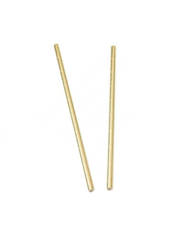 Oro - Cannucce di carta 21 cm