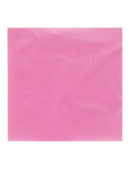 Rosa acceso - Tovaglioli di carta 33x33 cm