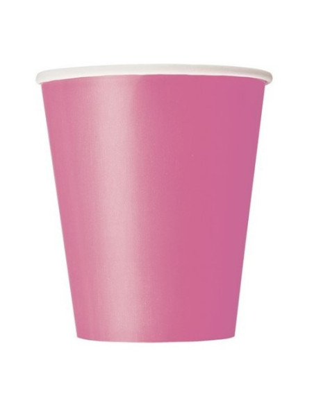 Rosa acceso - Bicchieri di carta 266 ml