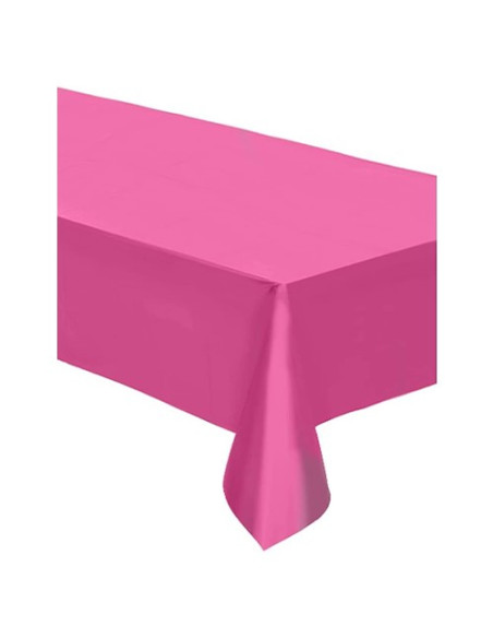 Rosa acceso - Tovaglia di plastica 137x274 cm