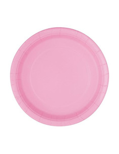 Rosa pastello Piatti di carta da dessert 20 cm