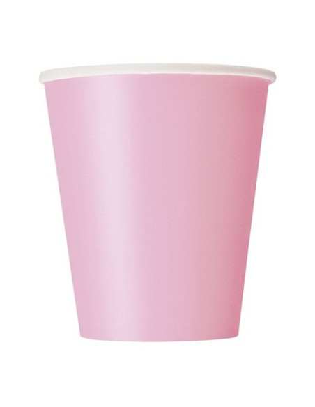 Rosa pastello Bicchieri di carta 266 ml ECO