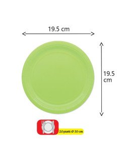 Piatto 18 cm Verde Lime 2
