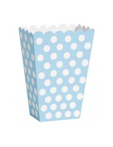 Azzurro Pois Bianchi - Contenitore cartoncino...