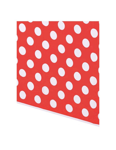 Rosso Pois Bianchi - Tovaglia di plastica...