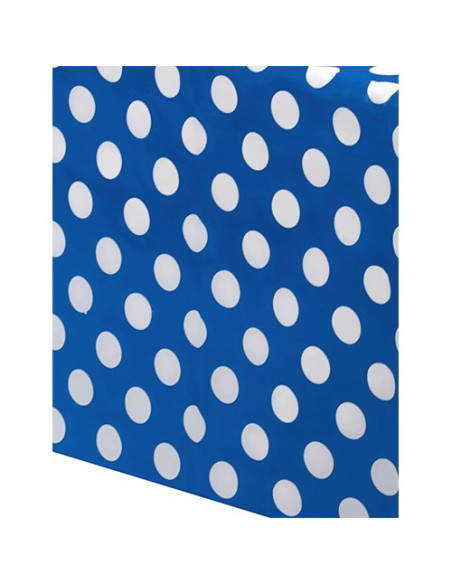 Blu pois Bianchi Tovaglia di plastica 137x274 cm
