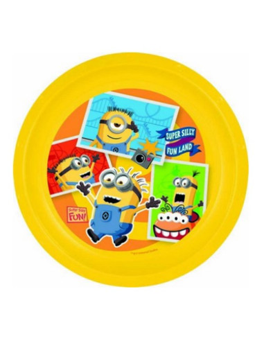 Minions Piatto piano in polipropilene 23 cm