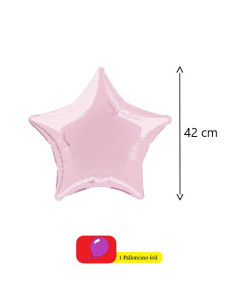 Rosa pastello Palloncino foil Standard 17"- 42 cm 2