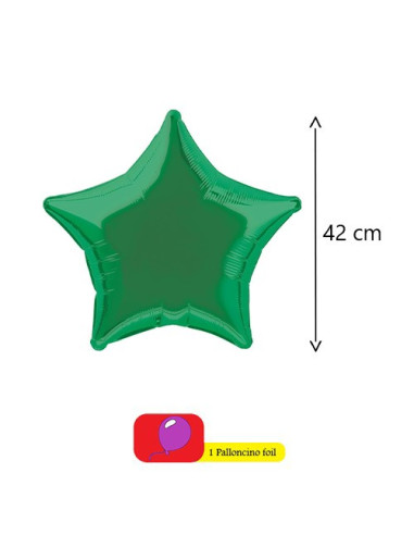 Verde Smeraldo Palloncino foil Standard 17"- 42 cm
