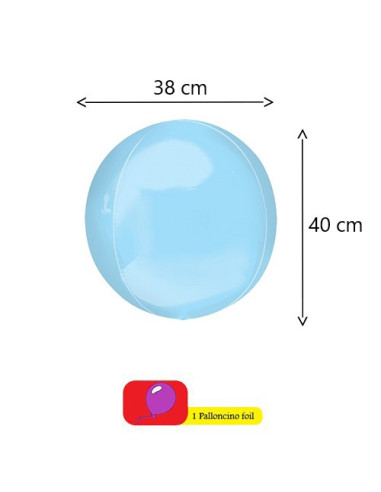 Azzurro Palloncino foil Orbz