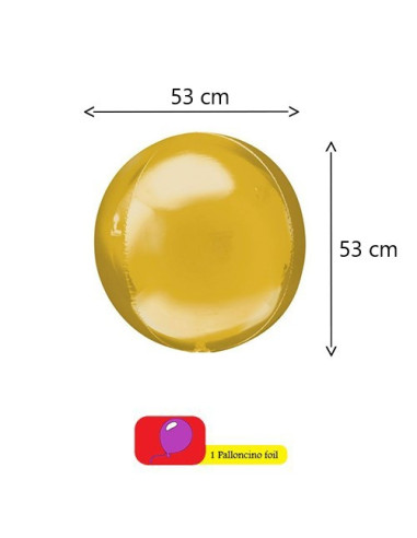 Oro - Pallone foil ORBZ 53x53 cm
