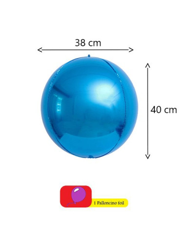 Blu Cobalto Palloncino foil Orbz