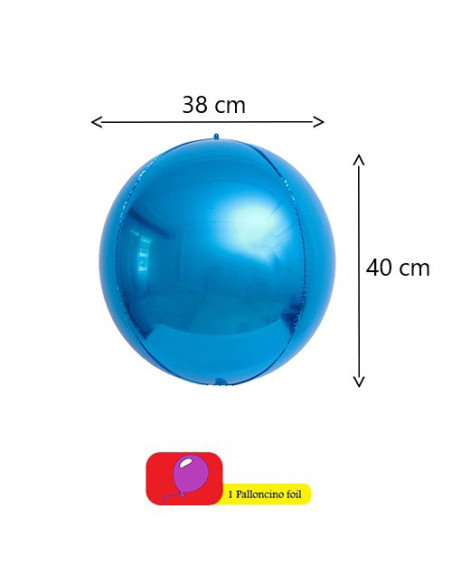 Blu Cobalto Palloncino foil Orbz