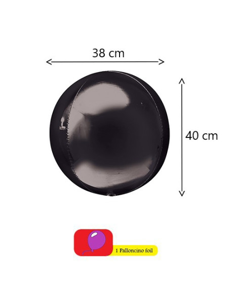 Nero Palloncino foil Orbz